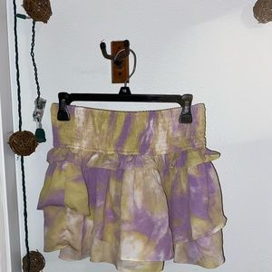 Do + Be purple and yellow skirt, size small